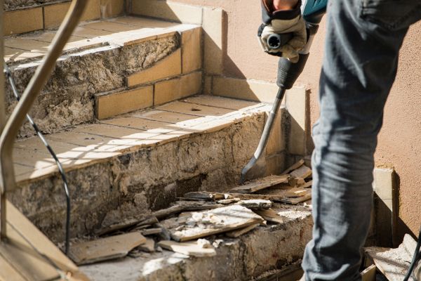 Concrete Stair Demolition in Wichita Falls